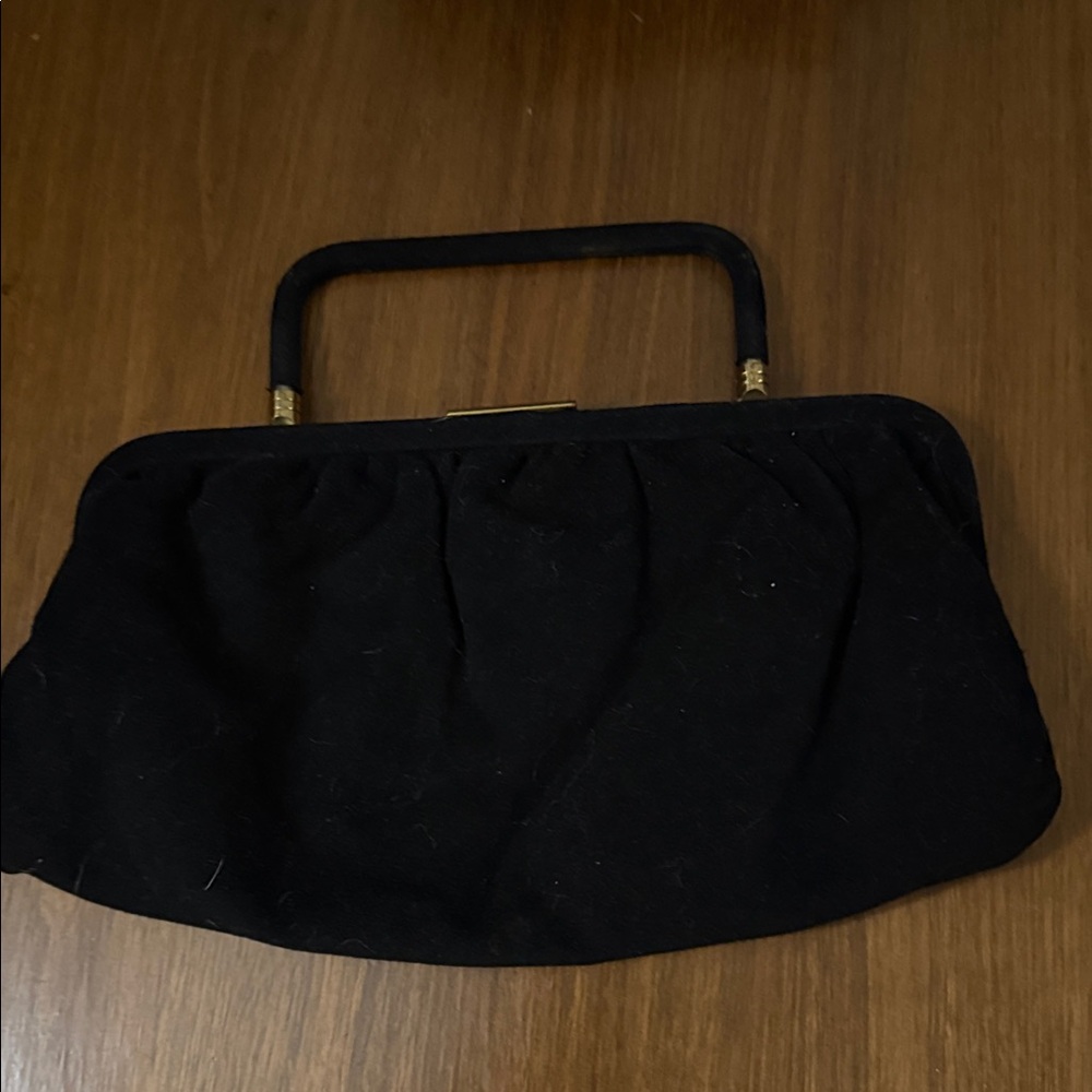 Vintage Elegant Black Handbag